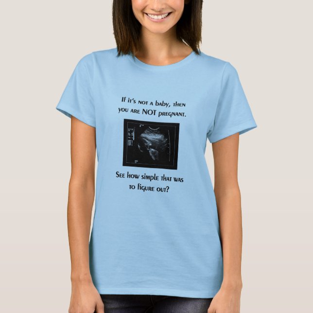 Pro-liv t-skjorta (bebisultrasounden) tee shirt (Framsida)