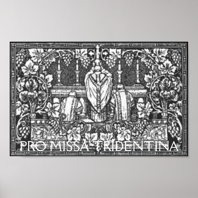 PRO MISSA TRIDENTINA POSTER (Framsidan)