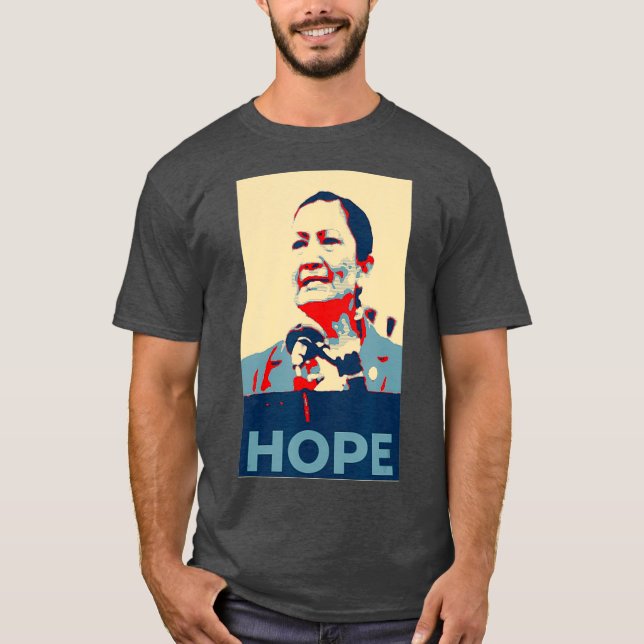 Pro Native American Deb Haaland Hope T Shirt (Framsida)