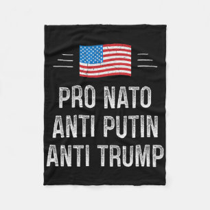 Pro Nato - Anti Putin - Anti Trump - Retro stil - Fleecefilt