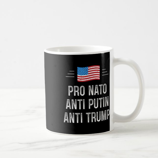 Pro Nato - Anti-Putin - Anti Trump - Retro Stil Kaffemugg (Höger)