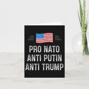 Pro Nato - Anti-Putin - Anti Trump - Retro Stil Kort