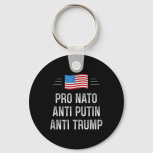 Pro Nato - Anti-Putin - Anti Trump - Retro Stil Nyckelring