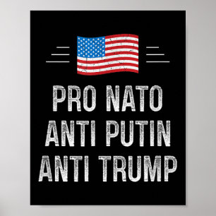 Pro Nato - Anti-Putin - Anti Trump - Retro Stil Poster