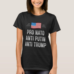 Pro Nato - Anti Putin - Anti Trump - Retro stil - T Shirt