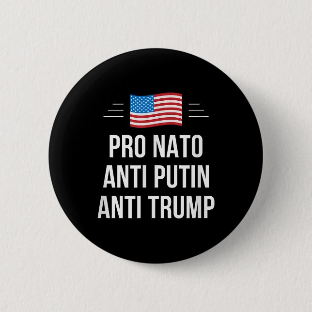 Pro Nato - Anti-Putin - Anti Trump - Small Knapp (Framsida)