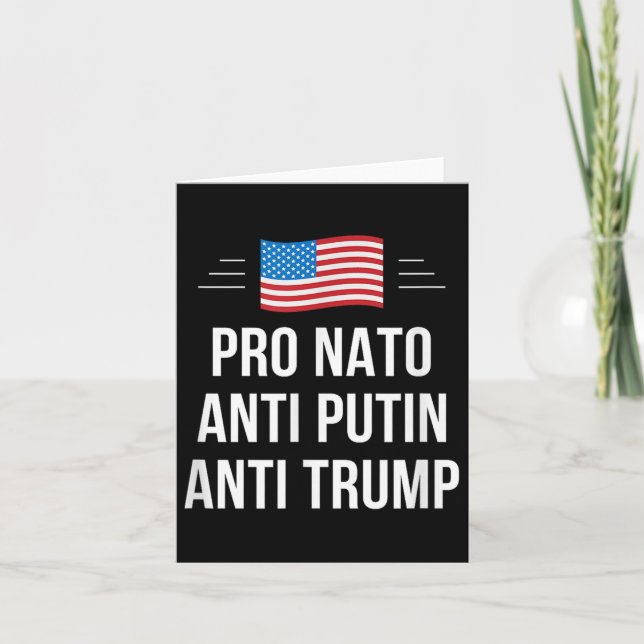 Pro Nato - Anti-Putin - Anti Trump - Small Kort (Framsida)