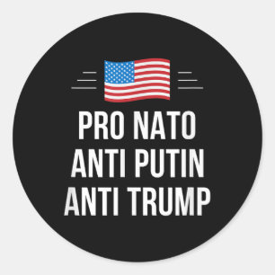 Pro Nato - Anti-Putin - Anti Trump - Small Runt Klistermärke