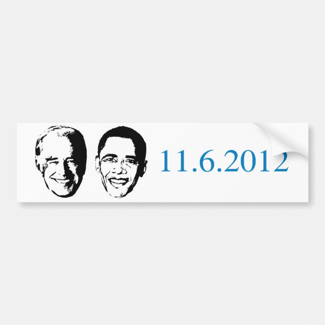 Pro-Obama - 11-6-2012 Bildekal (Framsidan)