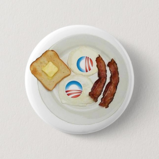 Pro-Obama 2012 frukost Knapp (Framsida)