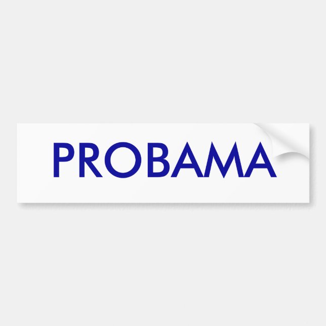 Pro Obama bildekal (Framsidan)