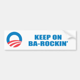 Pro-Obama - FORTSÄTT ROCKA Bildekal