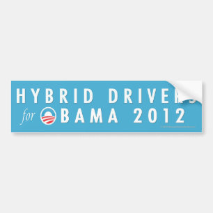 Pro-Obama Hydrid chaufförer 2012 Bildekal