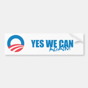 Pro-Obama - JA KAN VI IGEN Bildekal