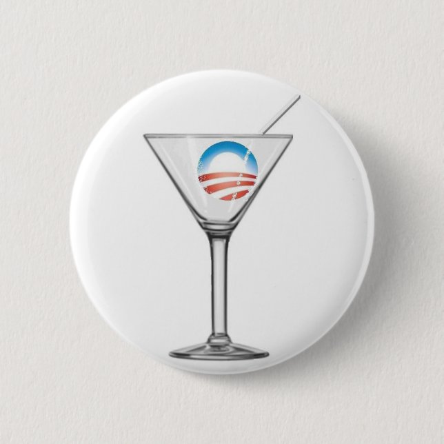 Pro-Obama Martini Knapp (Framsida)