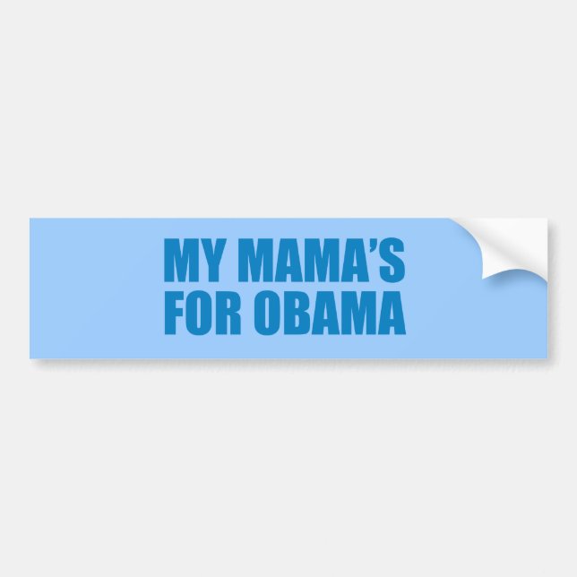 Pro-Obama - MIN MAMAS FÖR OBAMA Bildekal (Framsidan)