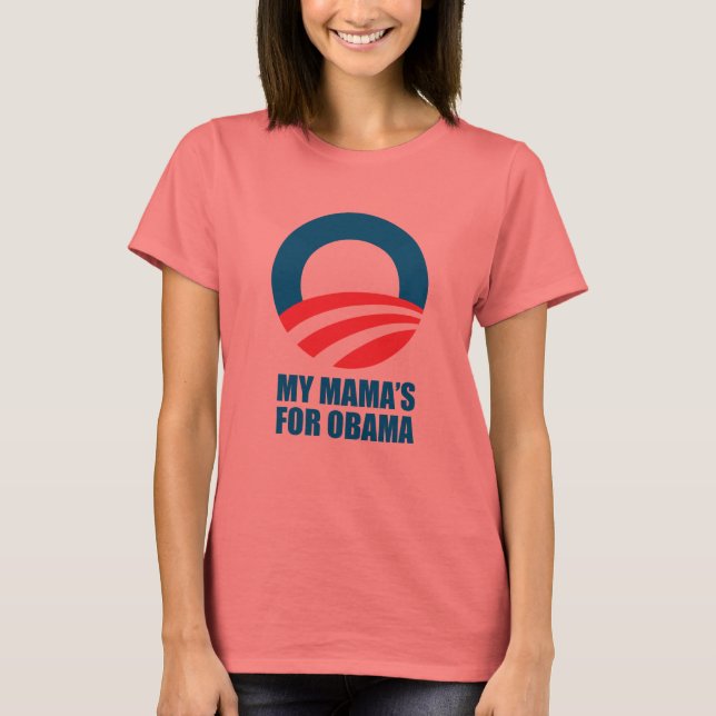 Pro-Obama - MY MAMMA FOR OBAMA Tröja (Framsida)
