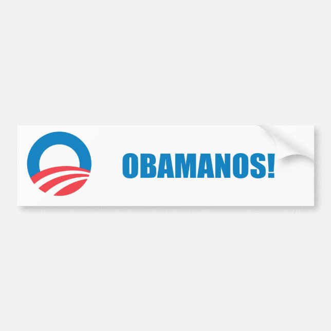 Pro-Obama - OBAMANOS (2) Bildekal (Framsidan)