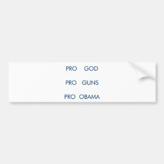 pro obama och vapenbildekal bildekal