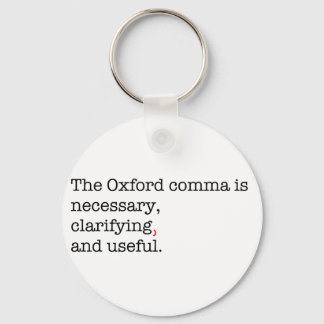 Pro-Oxford Comma Nyckelring