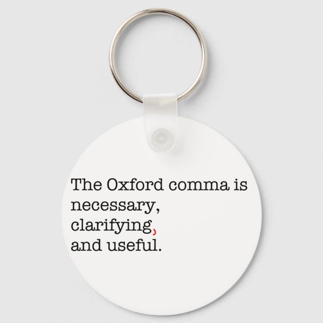 Pro-Oxford Comma Nyckelring (Framsida)