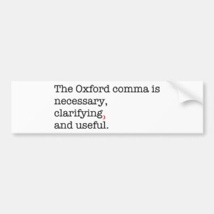 Pro-Oxford komma Bildekal