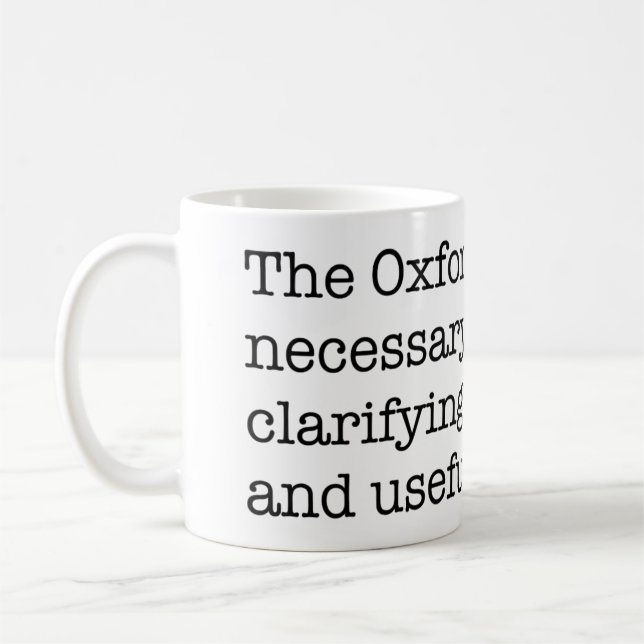 Pro-Oxford komma Kaffemugg (Vänster)