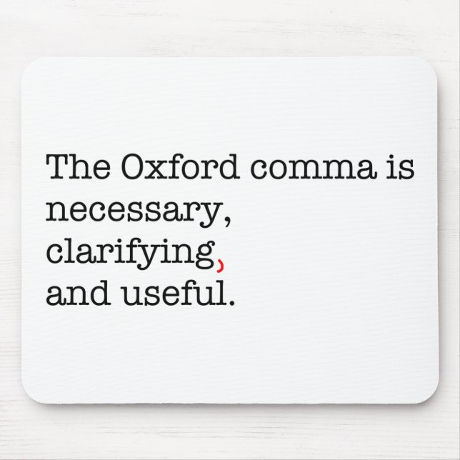 Pro-Oxford komma Musmatta (Framsidan)