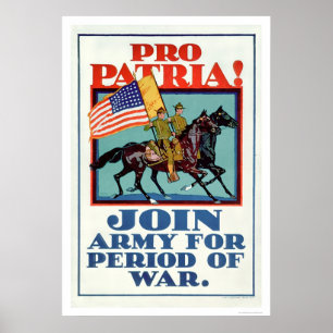 Pro Patria! Gå med armén (US02096A) Poster