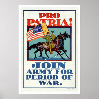 Pro Patria! Gå med armén (US02096A) Poster