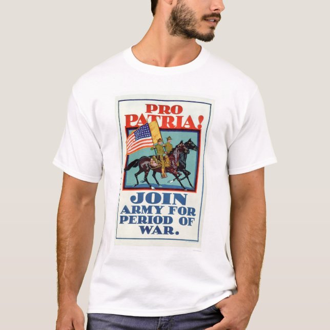 Pro Patria!  Gå med armén (US02096A) Tee Shirt (Framsida)
