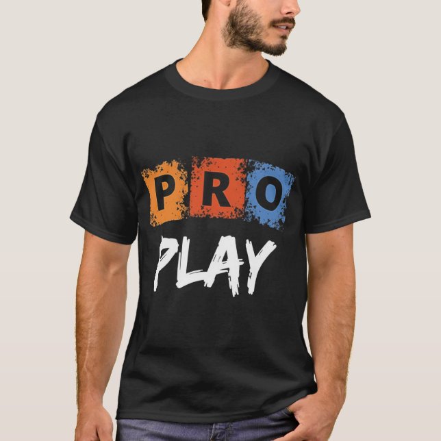 Pro Play Gamer Esport - tävlingsdesign för spel T Shirt (Framsida)