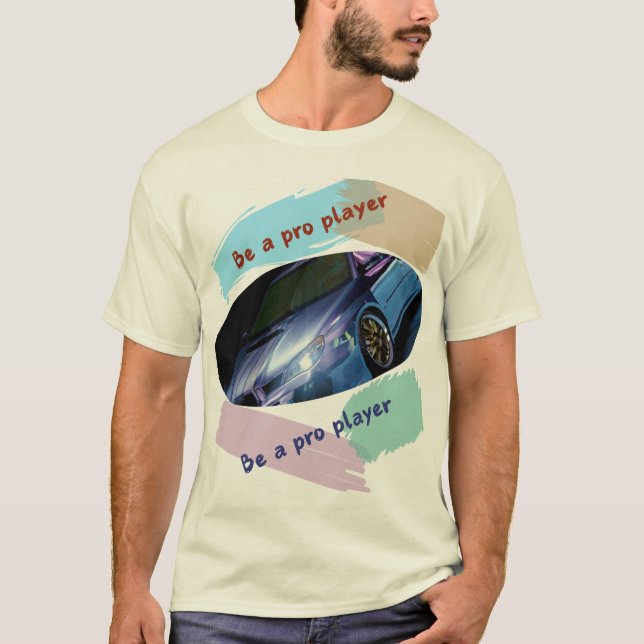 Pro Player Car Rider - Birthday Champ T Shirt (Framsida)