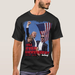 Pro President Trump aldrig överger! MAGA 2024 T Shirt