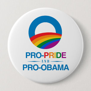 Pro-Pride och Pro-Obama Knapp
