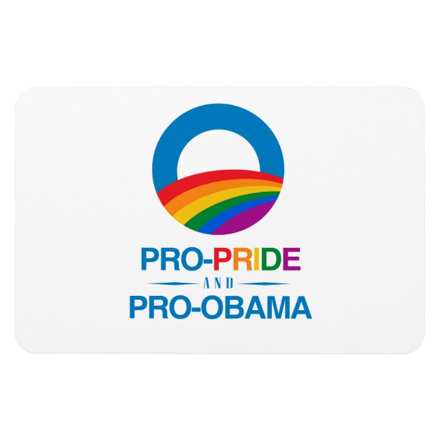 Pro-Pride och Pro-Obama Magnet (Horisontell)