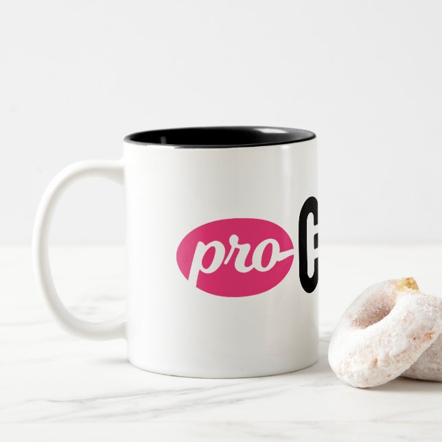 Pro-Primat 2-Tona muggen Två-Tonad Mugg (Med munk)