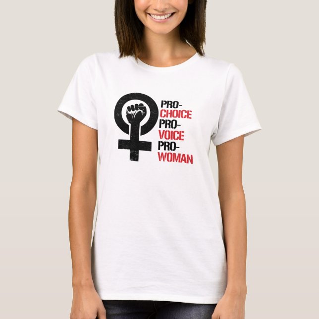 Pro-Primat Pro-Uttrycka Pro-Kvinnan -- Tee Shirt (Framsida)