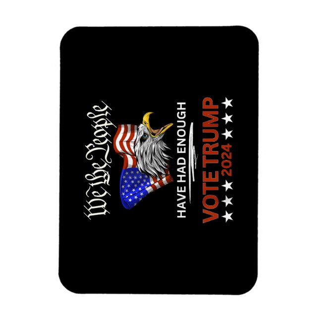 Pro Republican VOTE TRUMP 2024 Magnet (Vertikal)