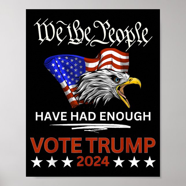 Pro Republican VOTE TRUMP 2024 Poster (Framsidan)