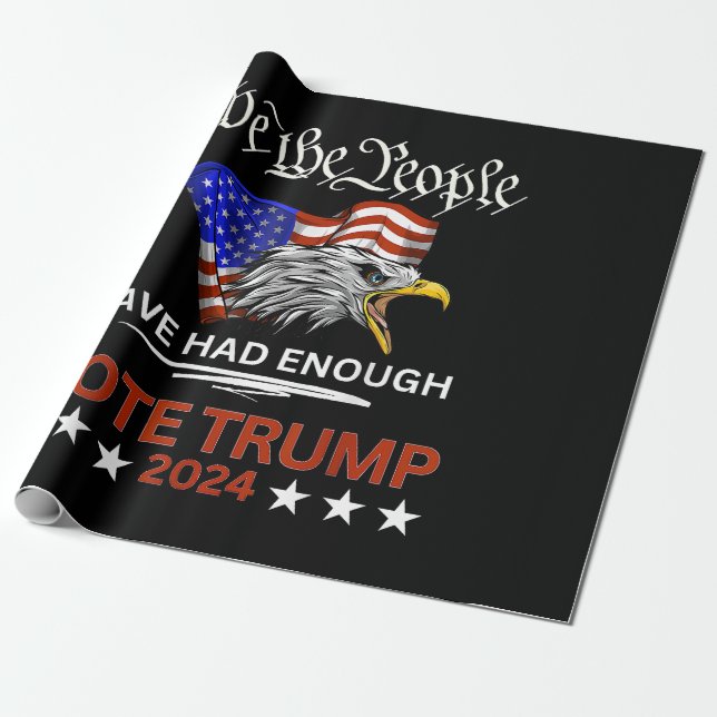 Pro Republican VOTE TRUMP 2024 Presentpapper (Utrullad)