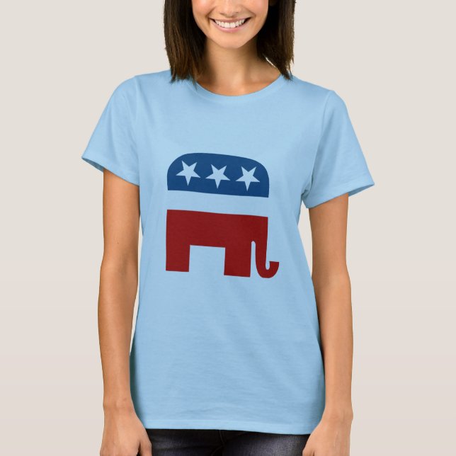 Pro-Republikan/Anti-Demokrat Tee Shirt (Framsida)