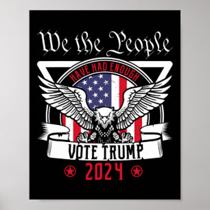 Pro Republikanernas Rösta Trump 2025 Trump Support Poster