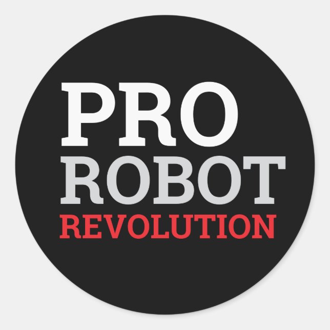 PRO ROBOT RUNT KLISTERMÄRKE (Framsida)