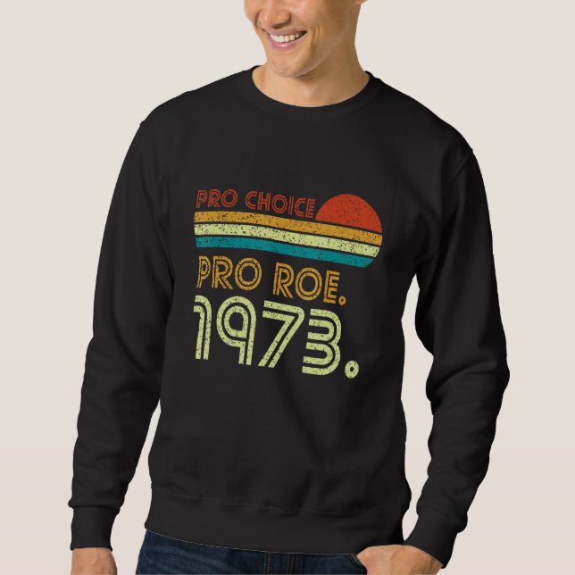 Pro Roe 1973 Roe Vs Wade Pro Choice Womens-Höger Lång Ärmad Tröja (Framsida)