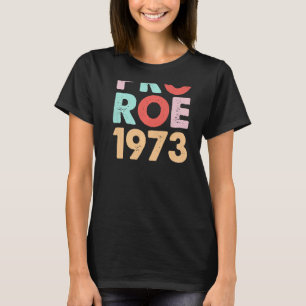 Pro Roe 1973 Rosa Retro Pastel Donut Kvinnors Höge T Shirt