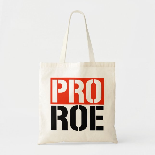 PRO ROE Tote Bag Tygkasse (Framsidan)
