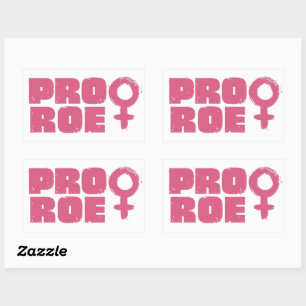 Pro Roe Women's Höger Ord Art Rektangulärt Klistermärke