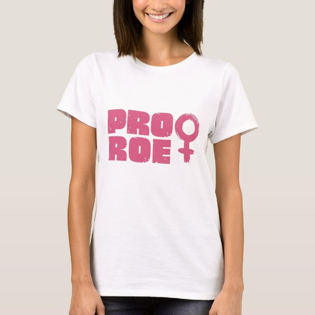 Pro Roe Women's Höger Ord Art T Shirt (Framsida)
