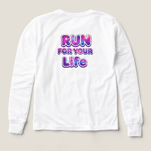 Pro Running Motivation T Shirt (Design baksida)
